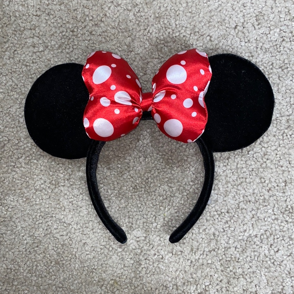 Velvet Minnie Mouse Ears